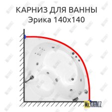 Карниз для ванны Triton Эрика 140х140 Усиленный 20 мм MrKARNIZ