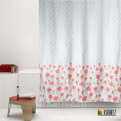 Штора для ванной Roses