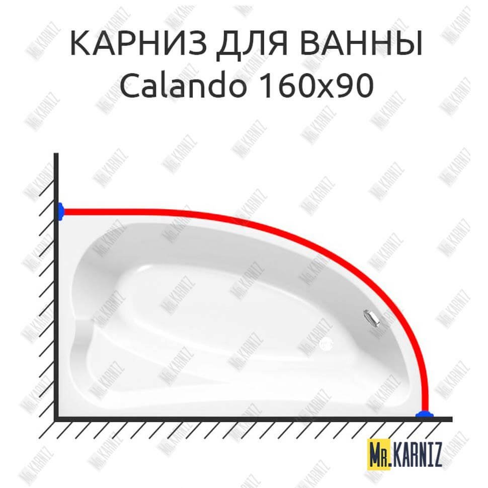 Карниз для ванны Kolpa-San Calando 160х90 Усиленный 20 мм MrKARNIZ
