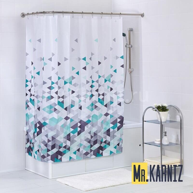 Штора для ванной Tringular Sublimation multi 2 Штора для ванной Tringular Sublimation multi 2