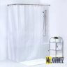 Штора для ванной Жаккард Mariana Silver Rain фото 1